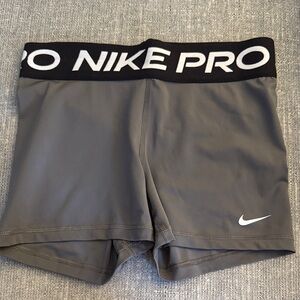 Nike Pro Charcoal Performance Shorts